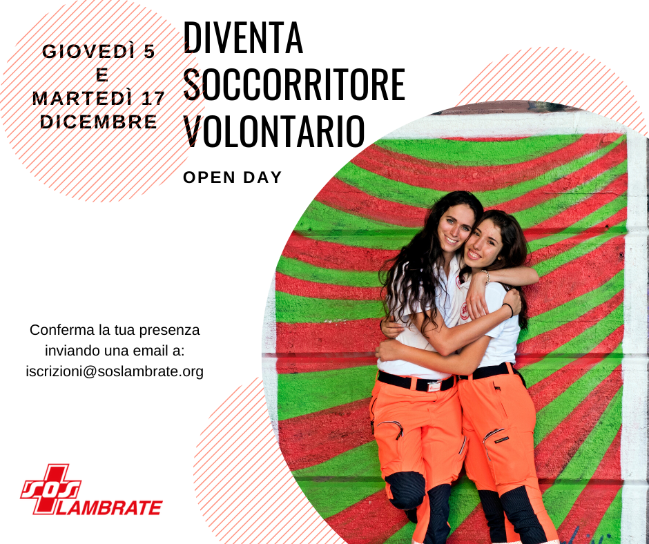 open day diventa volontario dicembre